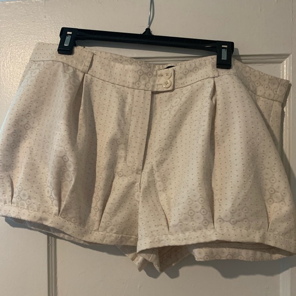 She Said Pants - Zipper Fly Fold Pleated Shorts